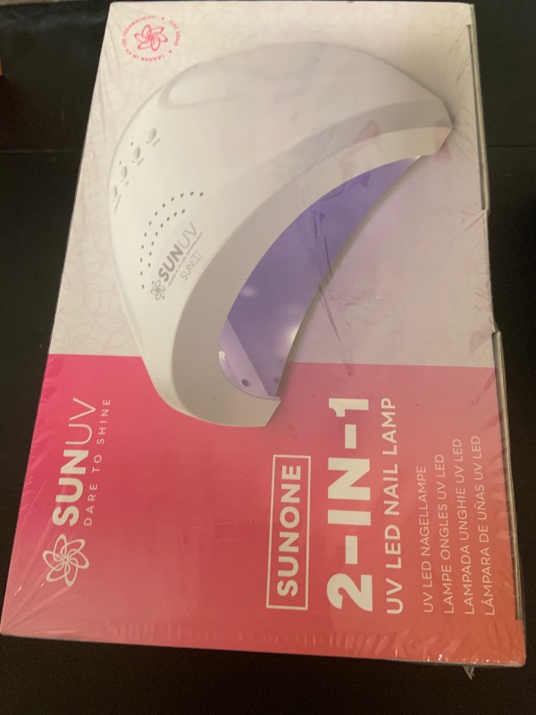 Photo 1 of SUNUV UV LED Nail Lamp, Gel Light for Nail Polish UV Dryer with 3 Timers SUNone White