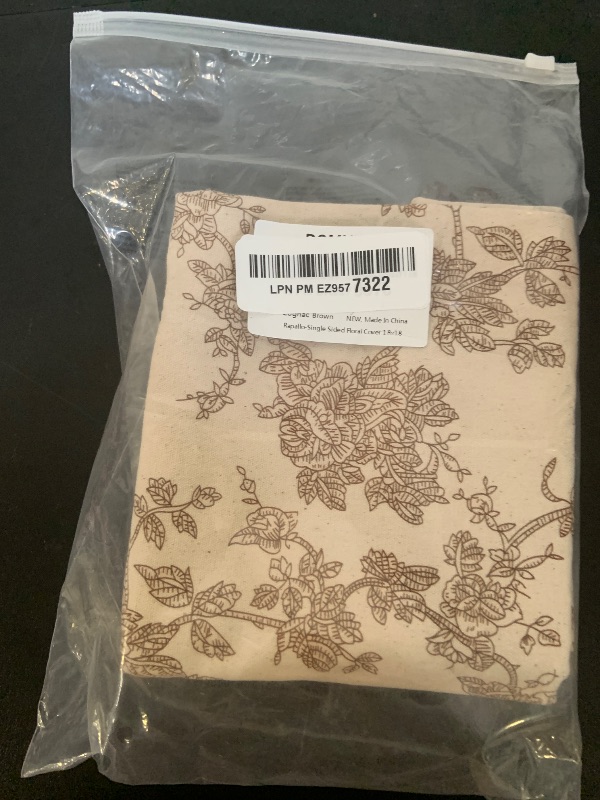 Photo 1 of DOMVITUS Floral Pillow Covers Set of 2, Throw Pillow Covers 18x18, Floral Print Neutral Accent Decorative Pillow Covers for Living Room, Bed, Cognac Brown