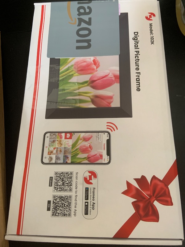 Photo 1 of Frameo 10.1 Inch WiFi Digital Picture Frame, 1280x800 HD IPS Touch Screen Photo Frame Electronic, 32GB Memory, Auto-Rotate, Wall Mountable, Share Photos/Videos Instantly via Frameo App from Anywhere