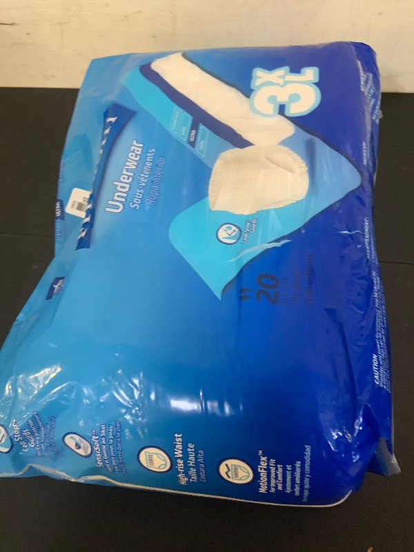 Photo 1 of FitRight Adult Incontinence Underwear, Heavy Absorbency, 3X-Large, 75"-94" Waist (20 Count)
