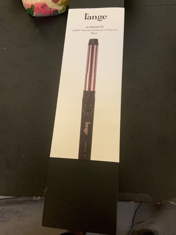Photo 1 of L'ANGE HAIR Le Pirouette 32MM Titanium Rotating Curling Iron Self-Rotating Curler | Curls and Waves for Beginners and Pros | Premium Titanium 1.25 Inch Barrel | Black