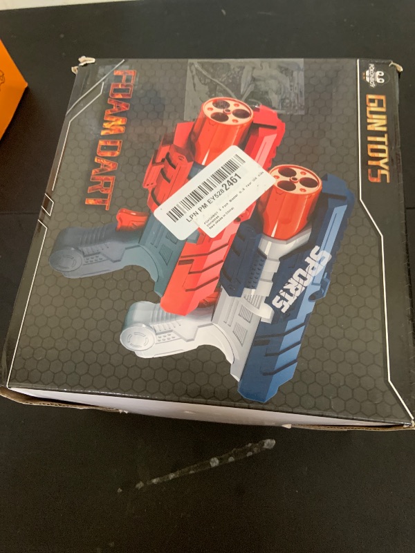 Photo 1 of POKONBOY 4 Pack Blaster Guns Compatible with Nerf Guns Bullets, Toy Guns for Boys Girls with 80 Pack Foam Refill Darts, Hand Gun Toys for 6 7 8 Year Old Kids Christmas