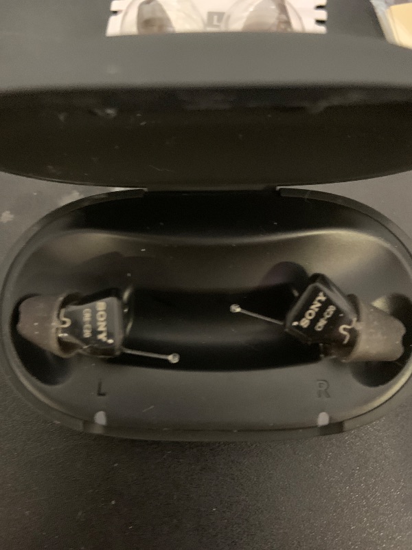 Photo 1 of Sony CRE-C20 Self-Fitting OTC Hearing Aids for Mild to Moderate Hearing Loss, Prescription-Grade Sound Quality, Compact Virtually Invisible Design, Customizable App, and Rechargeable Battery