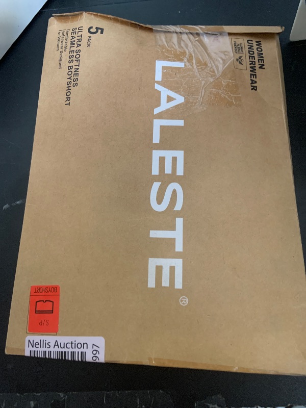 Photo 1 of LALESTE Women's Boyshort Underwear Full Coverage Seamless Panties Soft Stretch Boxer Briefs 5 Packs