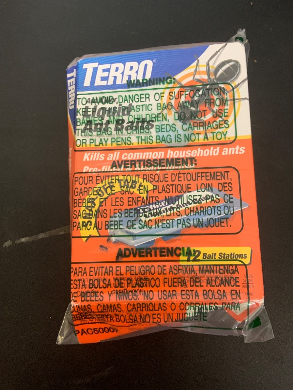 Photo 1 of TERRO Ant Killer Bait Stations T300B - Liquid Bait to Eliminate Ants - Bait System - 12 Count Stations for Effective Indoor Ant Control