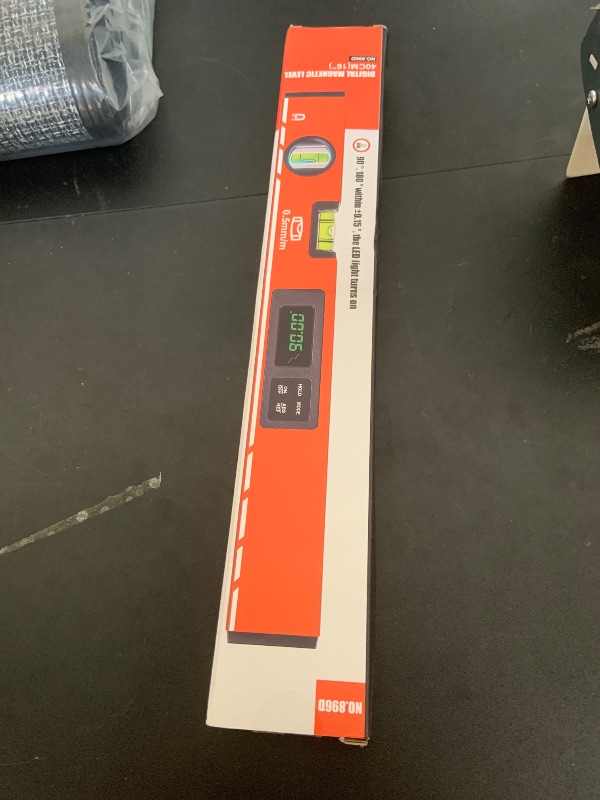 Photo 1 of 16inch Digital Level with LCD Display - Bubble Light Up Function - Multi Purpose:Magnetic Torpedo Level, Angle Finder 0-90° & 0-180° Range -Leveler Tool for Woodwork,Saw & Home Leveling