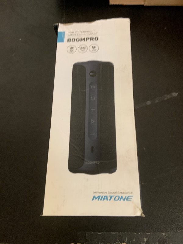 Photo 1 of MIATONE Bluetooth Speakers 36W Portable Speaker with Stereo Sound Bass, Bluetooth 5.3 Wireless USB Type C Outdoor, 5000mAh 24H Playtime IPX7 Waterproof, Boy Friend Gifts for him (Black)
