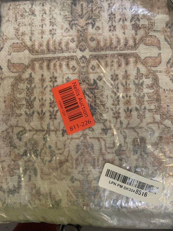 Photo 1 of Boho Vintage Area Rugs 2×6 Washable Non-Slip Traditional Pink Runner Rug for Hallway Kitchen Entryway