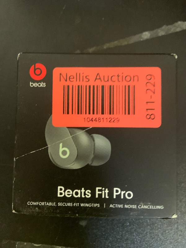 Photo 1 of Beats Fit Pro - True Wireless Noise Cancelling Earbuds - Apple H1 Headphone Chip, Compatible with Apple & Android, Class 1 Bluetooth®, Built-in Microphone, 6 Hours of Listening Time – Sage Gray