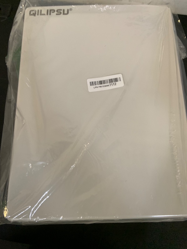 Photo 1 of QILIPSU Waterproof Junction Box IP67 Outdoor Plastic Electrical Project Enclosure Weatherproof with Inner Door, Mounting Plate, Wall Brackets, Hinged Grey Cover 16.1"x12.2"x7.1" -D