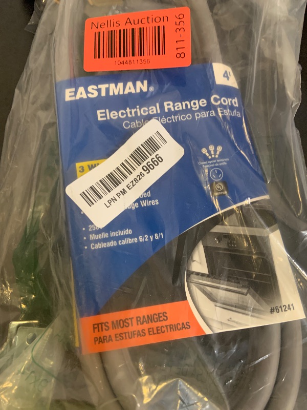 Photo 1 of GoGreen Power GG-27106 6’ 3-Wire Dryer Cord, 30 Amps, 6 Ft