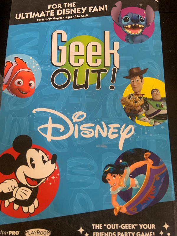 Photo 1 of Geek Out! Disney Party Game | Enchanting Version of Popular Geek Out Board Game | A Trivia Bluffing Game Featuring Favorite Disney Characters | Perfect for Family Game Night | Fun Family Board Game