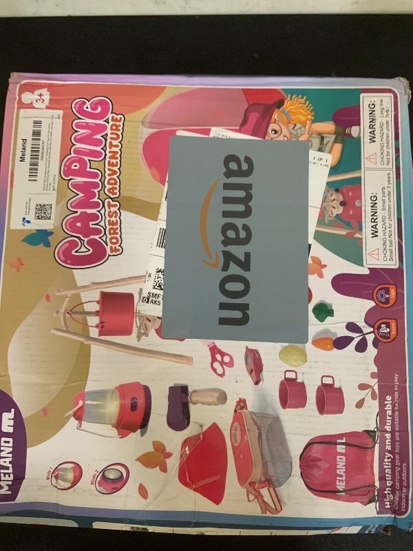 Photo 1 of Meland Kids Camping Set for Girls - Camping Tent Toys for Girls Indoor Outdoor Pretend Play, Christmas Birthday Gift Idea for Toddler Girls Age 3,4,5,6 Year Old