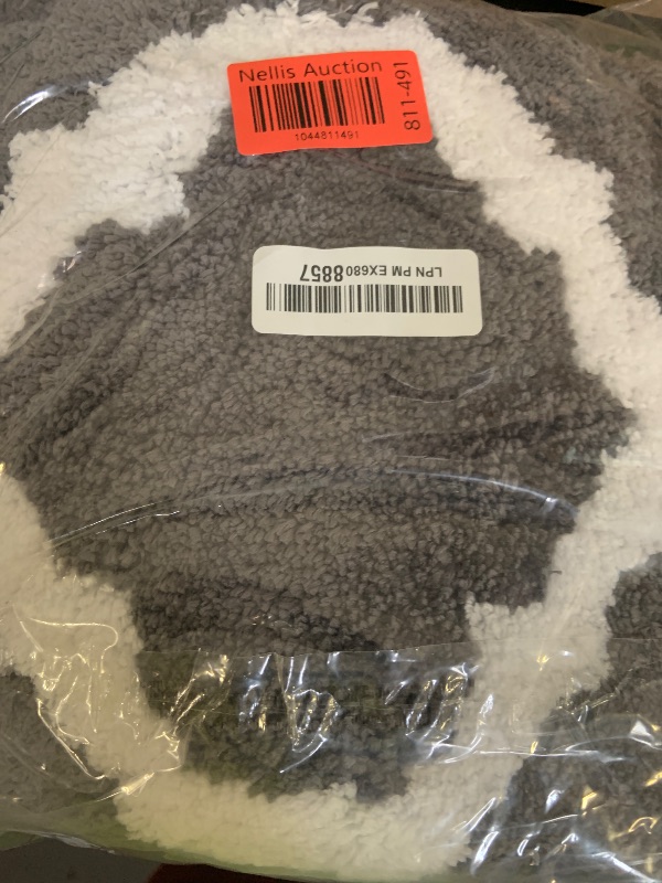 Photo 1 of OLANLY Bathroom Rugs 30x20, Soft and Absorbent Microfiber Bath Rugs, Non-Slip Shaggy Shower Carpet, Machine Wash Dry, Bath Mats for Bathroom Floor, Tub and Shower, Dark Grey