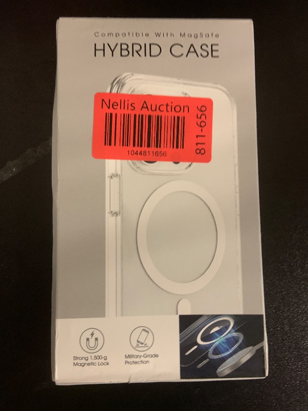 Photo 1 of MOYAC for iPhone 15 Case, Compatible with MagSafe, Military-Grade Protection, Yellowing Resistant, Scratch-Resistant Back, Magnetic Phone Case for iPhone 15, Clear