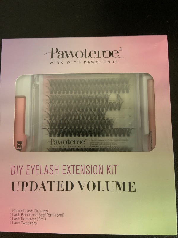 Photo 1 of Pawotence Lash Extension Kit DIY 280pcs Individual Lash Clusters Kit 30D 40D Cluster Eyelash Extensions Kit with Lash Bond and Seal, Lash Remover, Lash Tweezers for Self Use (30D&40D, 9-16mm, All Kit)
