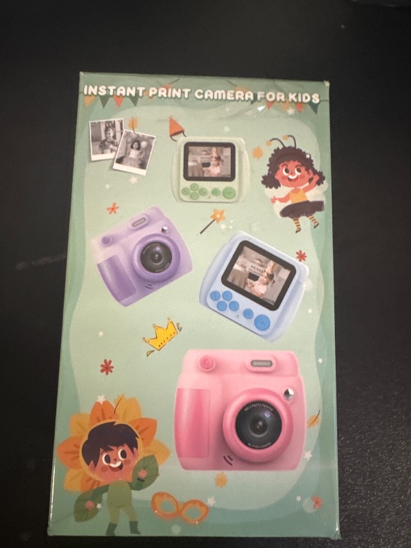Photo 1 of Kids Camera Instant Print, Christmas Birthday Gifts Toys for 3-10 Year Old Boys Girls, 1080P Video 20MP Toddler Digital Camera with 3 Rolls Paper & 32GB Card - Purple