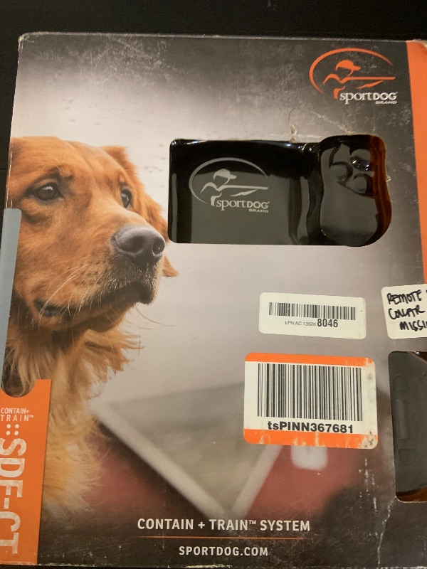 Photo 1 of SportDOG Brand Contain + Train System - In-Ground Electric Dog Fence & Remote Trainer - Waterproof Collar - Tone, Vibrate, & Shock - from Parent Company Invisible Fence Brand - Up to 100 Acres