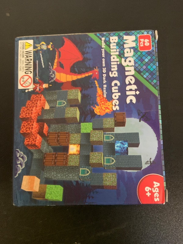 Photo 1 of Annexfun Magnetic Blocks - Build Magnetic Dark Castle Set - Magnetics Toys for Montessori Toddler Christmas Birthday Gifts - STEM Sensory Toys for 3 4 5 6 7 8 9 10 Year Old Boys & Girls