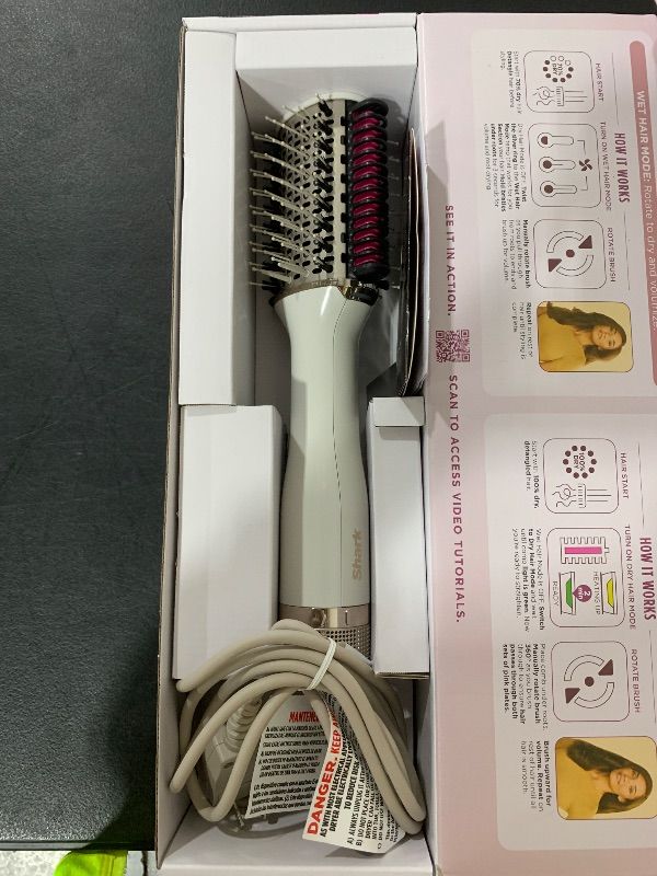 Photo 1 of Shark HT202 SmoothStyle Heated Comb + Blow Dryer Brush, Dual Mode, for All Hair Types, Silk