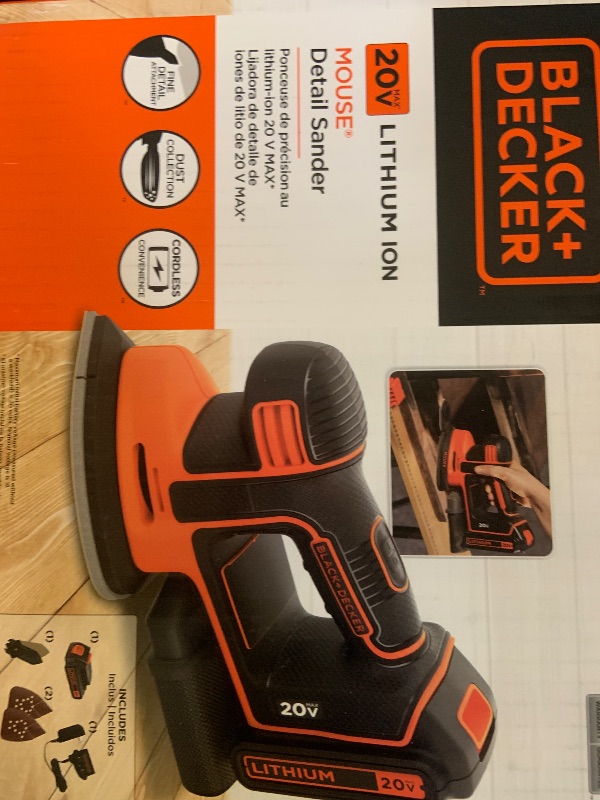 Photo 1 of BLACK+DECKER 20V MAX* Sheet Sander (BDCMS20C)