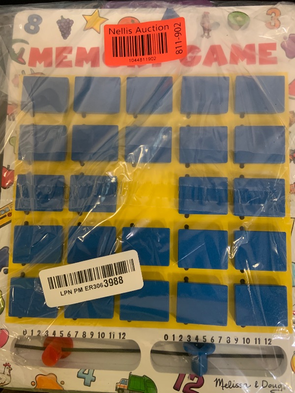 Photo 1 of Melissa & Doug Flip to Win Travel Memory Game - Wooden Game Board, 7 Double-Sided Cards Road Trip Essentials for Kids, Hangman Game for Kids, Memory Game for Toddlers and Kids 5+