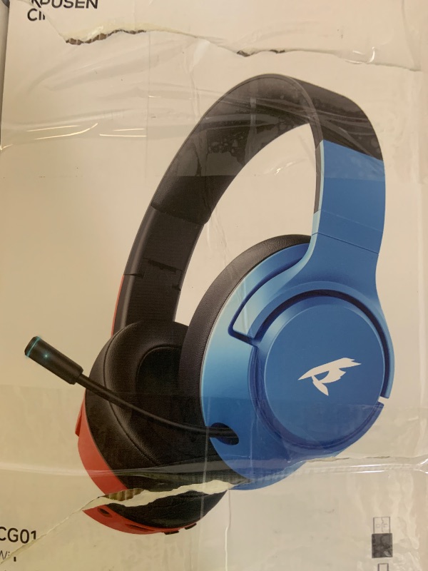 Photo 1 of Wireless Gaming Headset for Nintendo Switch?OLED?Lite,2.4Ghz USB & Type-C? Bluetooth 5.4 Gaming Headphones with Noise Cancelling Microphone, 40Hr Battery, for PS5, PS4, PC, Mac ?White and Black ?