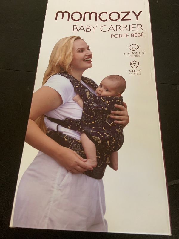 Photo 1 of Momcozy Baby Carrier - Ergonomic, Cozy and Lightweight Carrier for 7-44lbs, Effortless to Put On, Ideal for Hands-Free Parenting, Enhanced Lumbar Support, Purehug for Infant to Toddler, Black