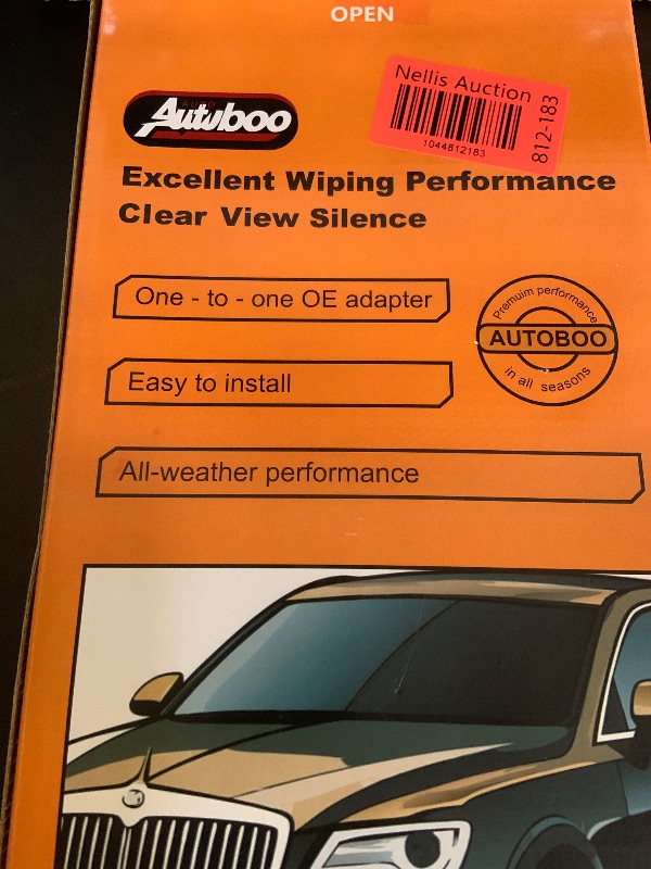 Photo 1 of AUTOBOO 26" and 17" Windshield Wipers Blades (Pack Of 2),OEM Quality Premium All-Seasons Wiper blades,Stable and Quiet Armor wiper blades