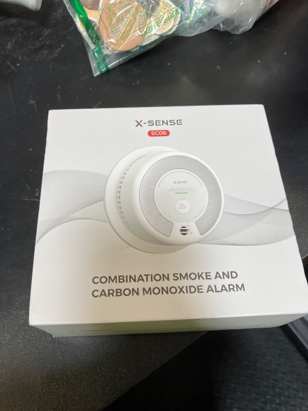 Photo 1 of X-Sense 2-in-1 Smoke and Carbon Monoxide Detector Alarm (Not Hardwired), 10-Year Battery-Operated Dual Sensor Fire & CO Alarm, SC06, 1-Pack