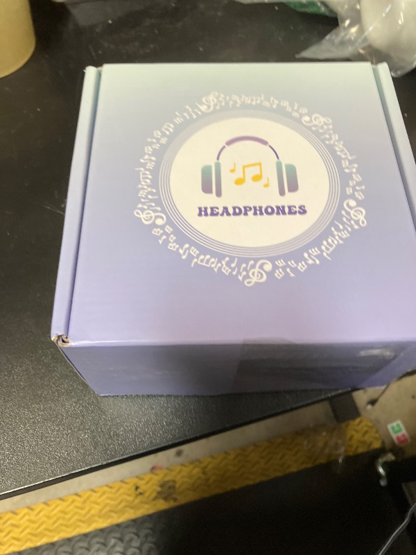 Photo 1 of QearFun Headphones for Girls Kids for School,Cool Kids Wired Headphones with Microphone&3.5mm Jack,Teens Noise Cancelling Headphone with Adjustable Headband for Tablet/Smartphones-Gradient Deep purple
