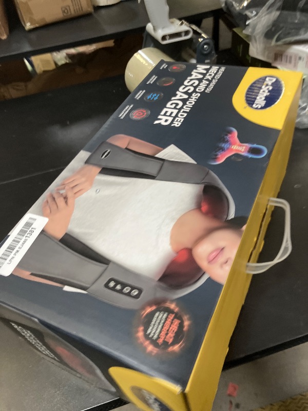 Photo 1 of Dr. Scholl's Shiatsu Kneading Neck and Shoulder Massager, Durable Massager with Heat Therapy, Long Handle Straps, Adjustable Intensity, Overheat Protection, Reduces Muscle Soreness