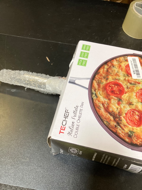 Photo 1 of TECHEF - Frittata and Omelette Pan, Double Sided Folding Egg Pan, Made in Korea (PFOA Free) (Purple)