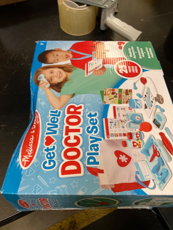 Photo 1 of Melissa & Doug Get Well Doctor’s Kit Play Set – 25 Toy Pieces - Doctor Role Play Set, Doctor Kit For Toddlers And Kids Ages 3+