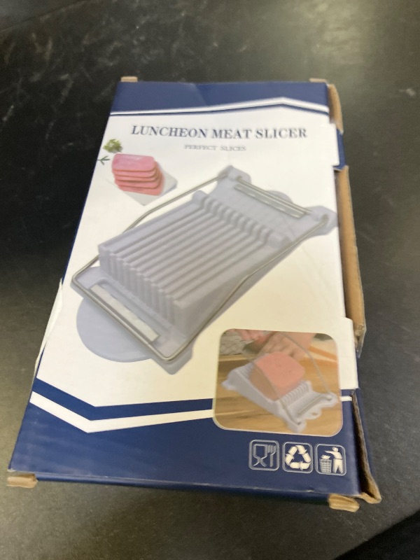 Photo 1 of Luncheon Meat Slicer,Egg Cutter,Multi-Purpose Kitchen Tool for Bananas, Avocados, Soft Fruits,Vegetables Dishwasher Safe, Rust-Resistant Food Prep Accessories (Only Suits Soft Cheese,No Bony Foods)