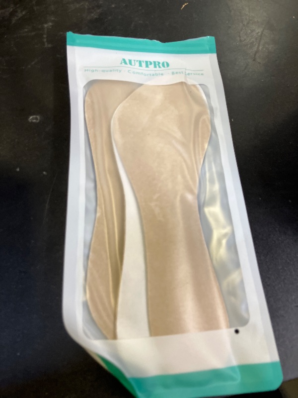 Photo 1 of (2 Pairs) Pigskin Non-Slip High Heel Cushion Inserts Arch Support, Shock & Sweat Absorption, Adhesive Shoe Insoles for Dress Shoes Flats Boots Sandals Relief Blister Callus Pain, Fits Women 5-8 Size