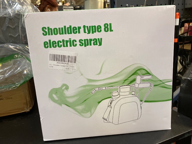 Photo 1 of SideKing Battery Powered Sprayer 2 Gallon, 7.4V Powful Electric Pump Sprayer in Lawn and Garden with 32'' Wand, Backpack Weed Sprayer for Yard, Fertilizer