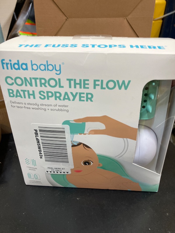 Photo 1 of Frida Baby Control The Flow Bathtub Sprayer Attachment for Baby Bathtub, Shower Head with Scalp Massager, Control Waterflow with 2 Pressure Modes