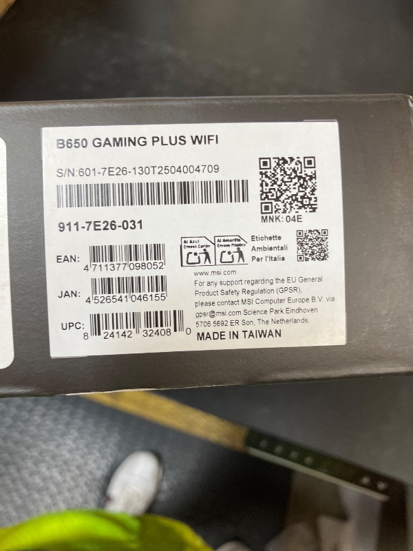 Photo 1 of MSI B650 Gaming Plus WiFi Motherboard AMD B650 Socket AM5 ATX