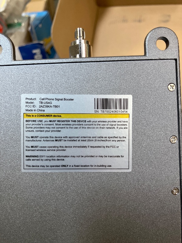 Photo 1 of Cell Phone Signal Booster Home 5G 4G LTE Covers up to 4,500 sq.ft for All Major US Carriers: Verizon, ATT, Sprint and More, Smart Auto Gain Control Cell Phone Booster FCC Approved (Black)