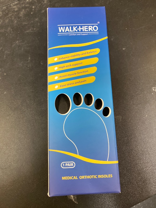 Photo 1 of Inserts Relieve Plantar Fasciitis - Flat Feet Insoles Arch Supports, Orthotic Insoles for Foot Pain Arch Pain Reduce Muscle Fatigue Absorb Shock (Mens 5-5 1/2 | Womens 7-7 1/2)