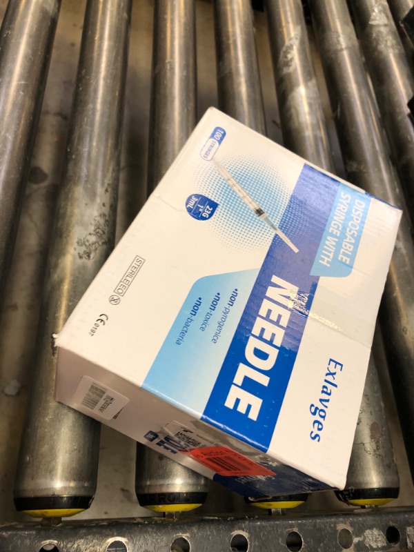 Photo 1 of 100 Pack Disposable 3ml/cc Lab Syringes with 23Ga 1 Inch Needle Luer Lock, Individually Sealed Packed