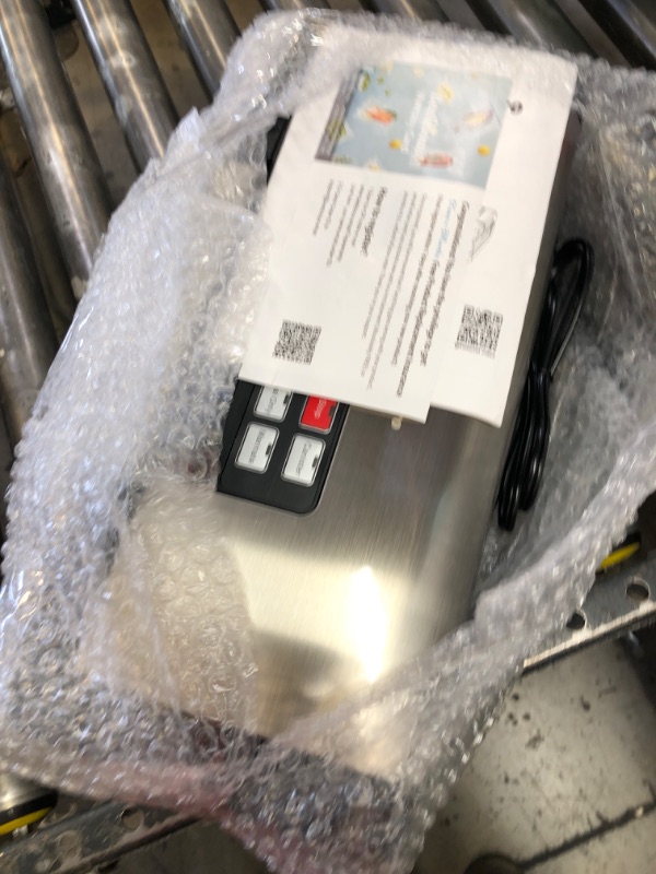 Photo 1 of Vacuum Sealer Machine, AquaLock Series 2X Seal&130W Full Automatic Food Sealer, Powerful Food Preservation System with Handle, Built-in Cutter&Bags Storage&Hose, 2 Bags Rolls, Stainless Steel