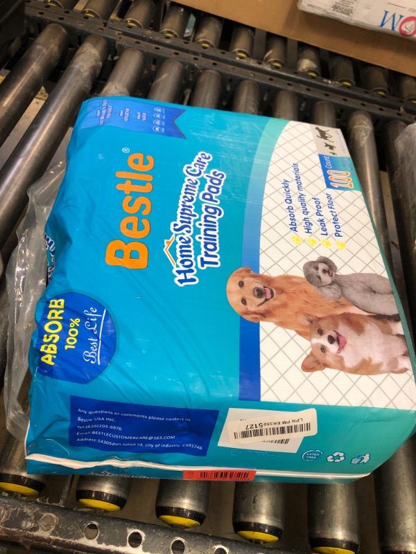 Photo 1 of BESTLE Pet Training and Puppy Pads Pee Pads for Dogs 22"x22" Super Absorbent & Leak-Proof