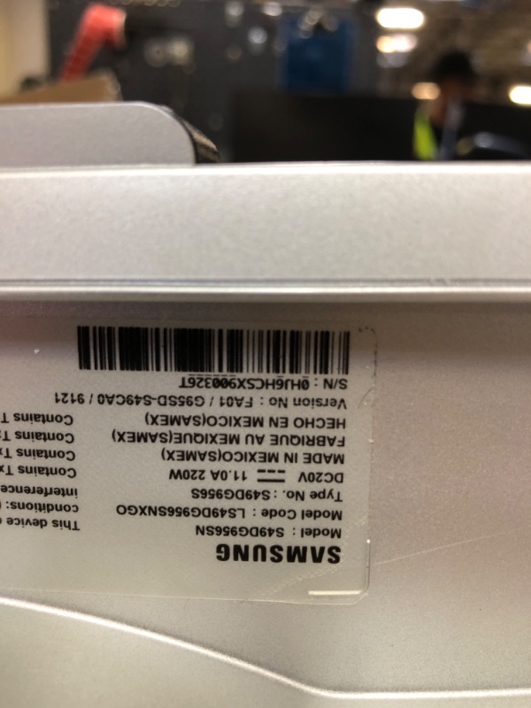 Photo 1 of Samsung 49" Odyssey OLED (G93SC) Series Curved Gaming Monitor w QD-OLED, 240Hz, 0.03ms, DQHD, G-Sync Compatible, AMD FreeSync Premium Pro,Height Adjustable Stand,3 Yr Warranty,LS49CG932SNXZA