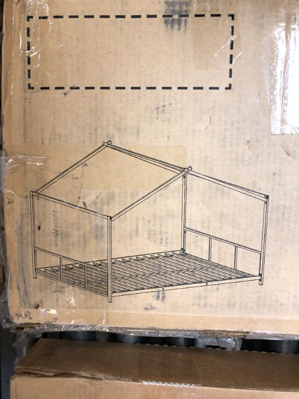 Photo 1 of House Floor Bed with House Roof Frame, Full Size