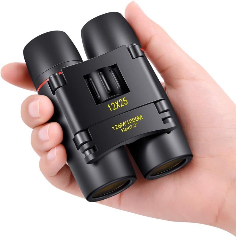 Photo 1 of POLDR 12X25 Small Pocket Binoculars Compact Adults,Mini Kids Binoculars Boys for Bird Watching,Concert Theater Opera