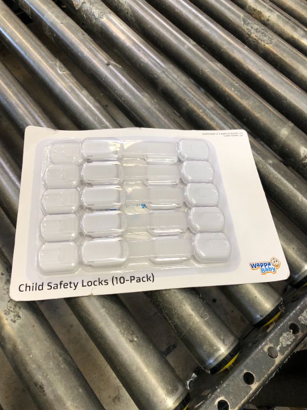 Photo 1 of Child Safety Strap Locks (10 Pack) Baby Locks for Cabinets and Drawers, Toilet, Fridge & More. 3M Adhesive Pads. Easy Installation, No Drilling Required, White