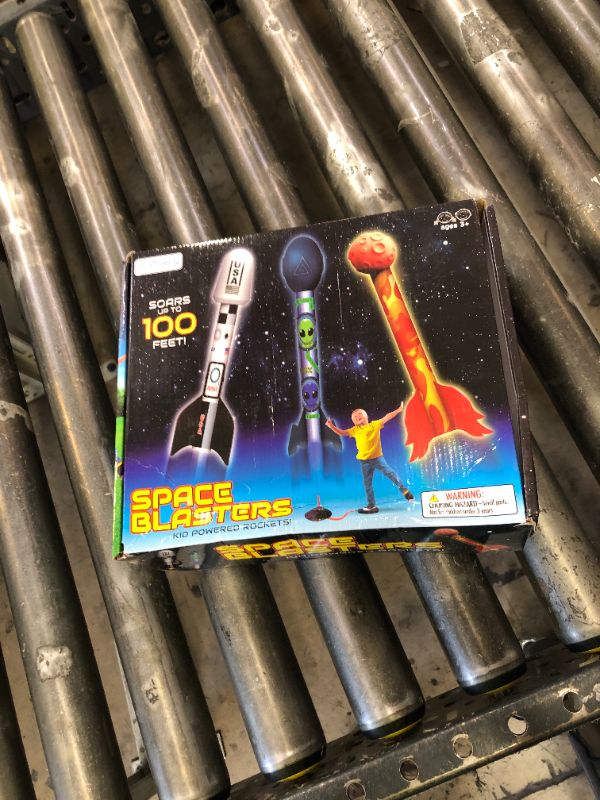 Photo 1 of ArtCreativity Space Rocket Launcher for Kids - Includes 3 Foam Rocks, Base & Pad - Jump Rocket Launchers for Toddlers & Kids Ages 3-8 - Outdoor Toys