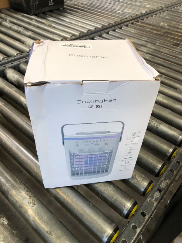 Photo 1 of Portable Air Conditioner, Evaporative Air Cooler, 2-4-8H Timer Auto-Off &Remote, Water Tank, Three ultrasonic nozzles, 3-Speed Personal Air Conditioner Cooling Fan